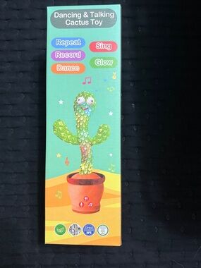 Dancing & Talking Glow Cactus Toy - Green